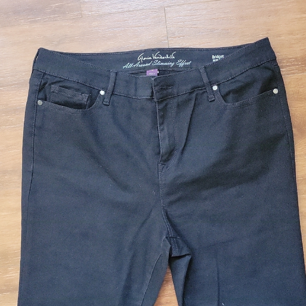 Gloria Vanderbilt Black Jeggings Bridget Slim LEG Fit
